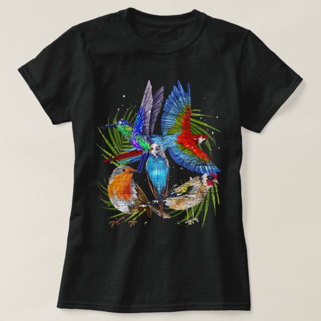 Birdwatching Animal Bird Watcher Tropical Bird T-Shirt (Design Front)