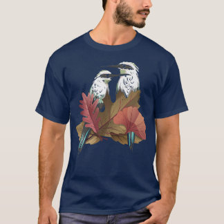 Birdwatching Birding Bird Watcher Fall Leaves Autu T-Shirt