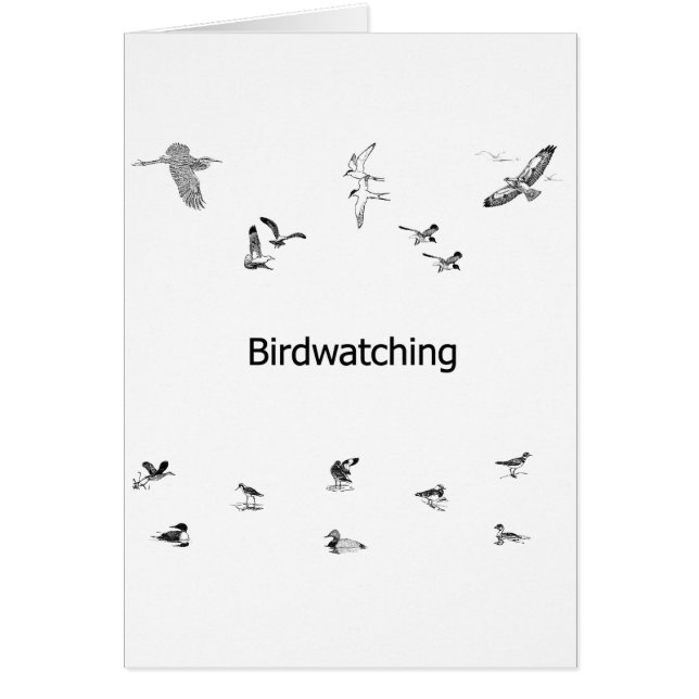 Birdwatching Line Art (Front)