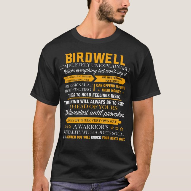BIRDWELL completely unexplainable T-Shirt (Front)