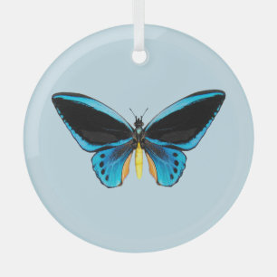 Birdwing Butterfly Glass Tree Decoration