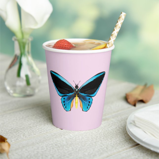 Birdwing Butterfly Paper Cups (Insitu)