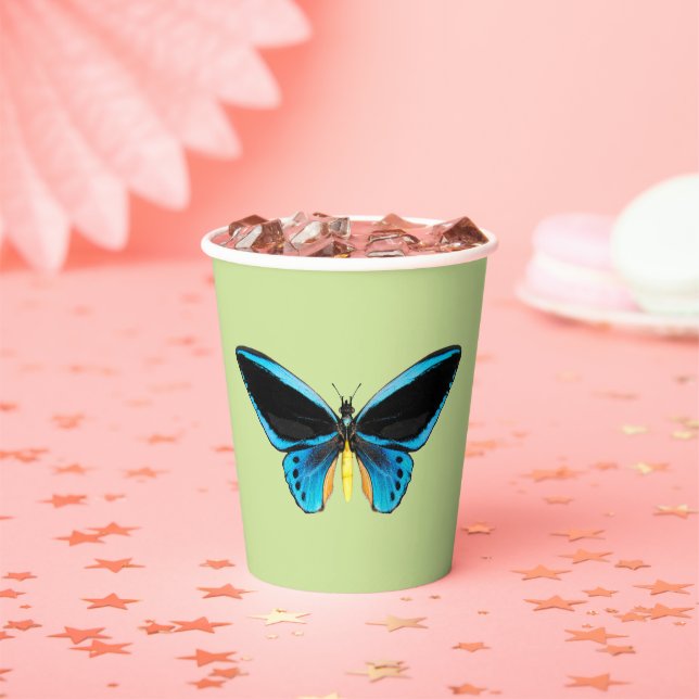 Birdwing Butterfly Paper Cups (Insitu)
