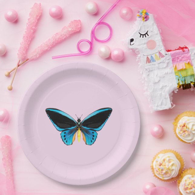 Birdwing Butterfly Paper Plate (Party)