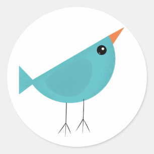 Birdy   classic round sticker