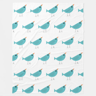 Birdy fleece blanket