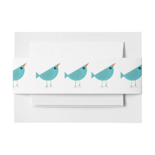 Birdy  invitation belly band