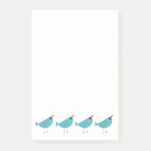 Birdy post-it notes