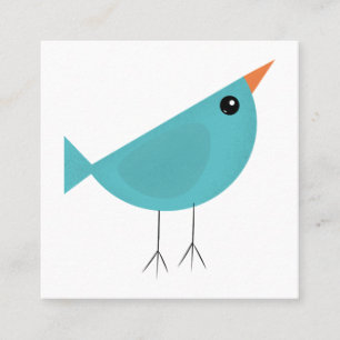 Birdy square business card
