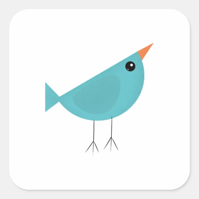 Birdy   square sticker (Front)