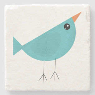 Birdy stone coaster