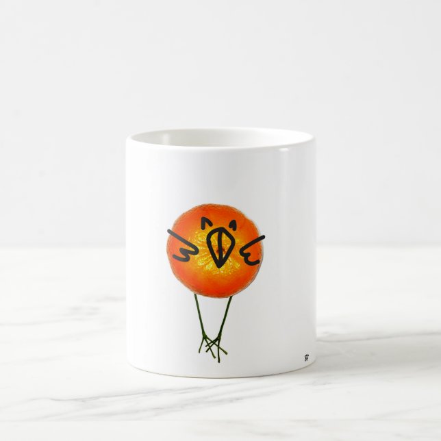 BIRDY, THE ORANGE BIRD. COFFEE MUG (Center)
