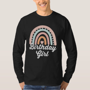 Birhday Girl Pastel Rainbow Costume Kids Toddlers T-Shirt