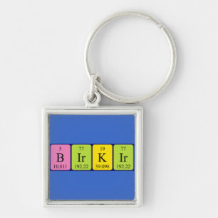 Birkir periodic table name keyring