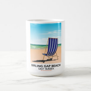 Birling Gap Bea, East Sussex vintage travel poster Coffee Mug