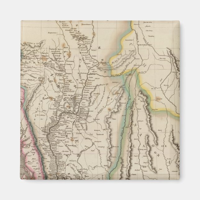 Birmah, Anam, Siam, Thailand Magnet (Front)