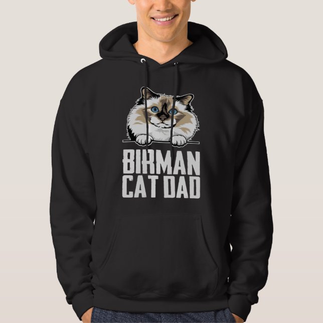 Birman cat dad hoodie (Front)