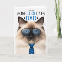 Birman Cat Father's Day One Cool Cat