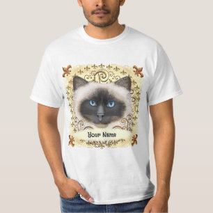 Birman Cat Fleur De Lis T-Shirt