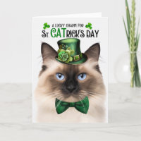 Birman Cat Funny St. CATrick's Day Lucky Charm
