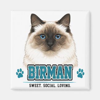🐾 Birman Cat Lover 🐾 Magnet