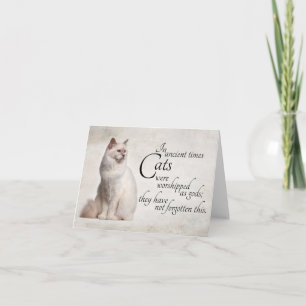 Birman Cat Notecard