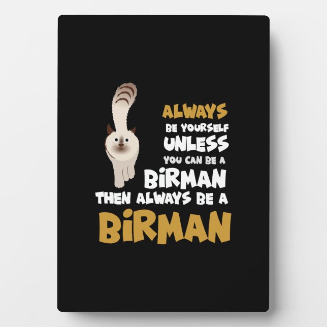 Birman Cat  Plaque (Front)
