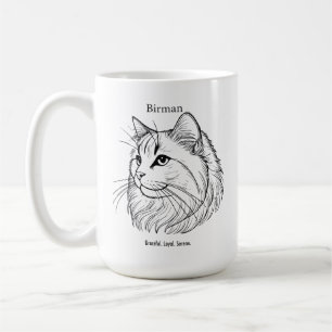 Birman Cat Portrait Coffee Mug