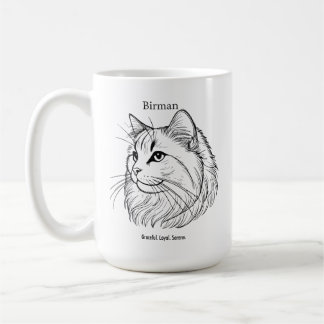 Birman Cat Portrait Coffee Mug