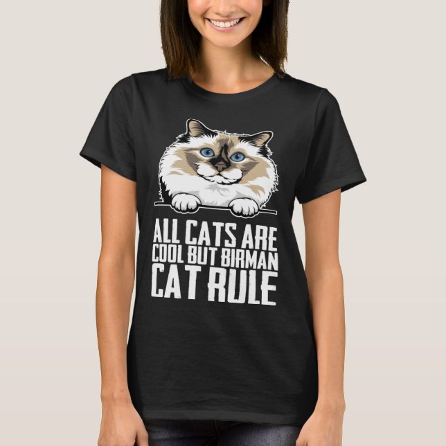 Birman cats  Birman kitten  Birman mother T-Shirt (Front)