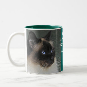 Birman Ragdoll Cat and Kitty Quote Two-Tone Coffee Mug
