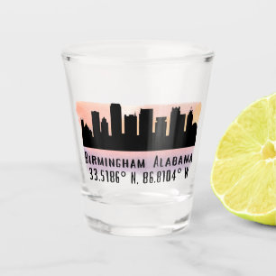 Birmingham AL City Skyline  Shot Glass