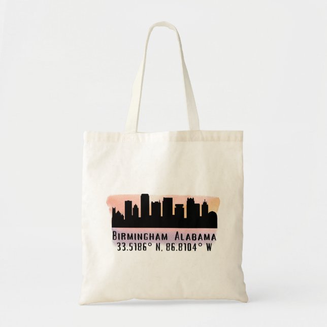 Birmingham AL City Skyline  Tote Bag (Front)