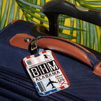 Birmingham Alabama BHM Airport Luggage Tag