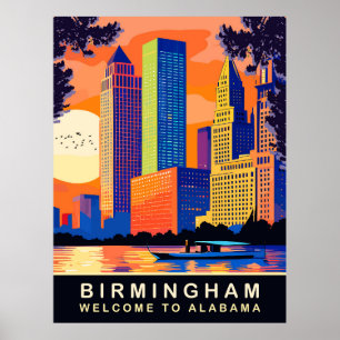 Birmingham, Alabama, Cahaba River, Travel Poster