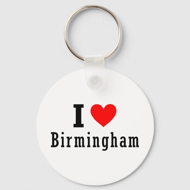 Birmingham, Alabama City Design Key Ring (Front)