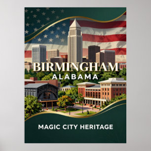 Birmingham Alabama Civil Rights Heritage Poster