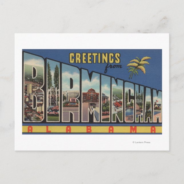 Birmingham, Alabama - Large Letter Scenes Postcard (Front)