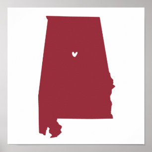 Birmingham, Alabama Love Poster
