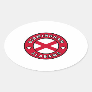 Birmingham Alabama Oval Sticker