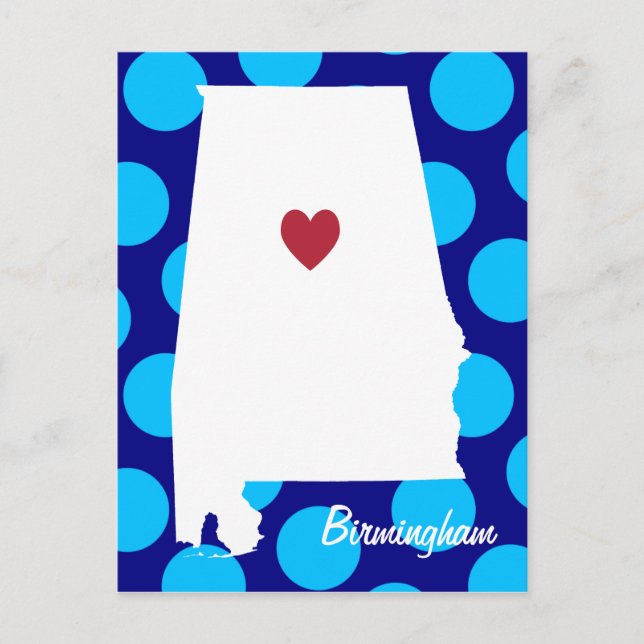 Birmingham Alabama Postcard (Front)