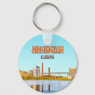 Birmingham Alabama Railroad Park Downtown Key Ring