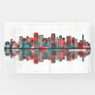 Birmingham Alabama Skyline Banner