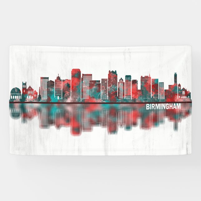 Birmingham Alabama Skyline Banner (Horizontal)