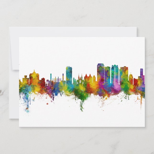 Birmingham Alabama Skyline Invitation (Front)