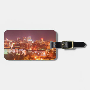 birmingham alabama skyline luggage tag