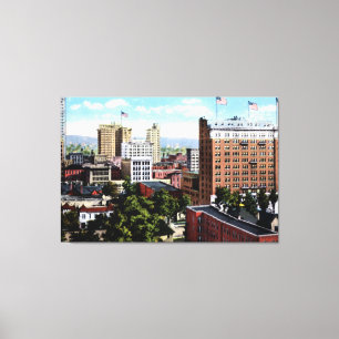 Birmingham Alabama Skyline View Canvas Print