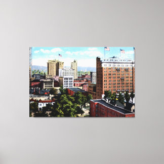 Birmingham Alabama Skyline View Canvas Print