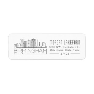 Birmingham, Alabama Stylised Skyline