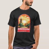 Birmingham Alabama Travel Art Emblem